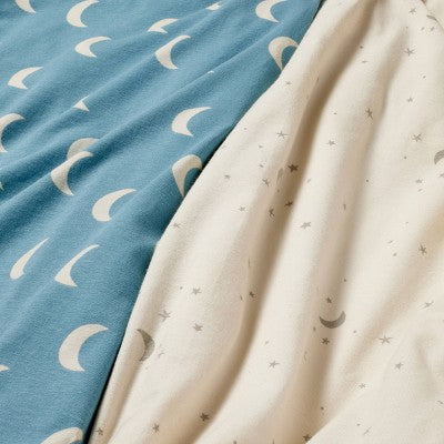  Fitted Jersey Crib Sheet - Moon Stars - 2pk - Cloud Island™