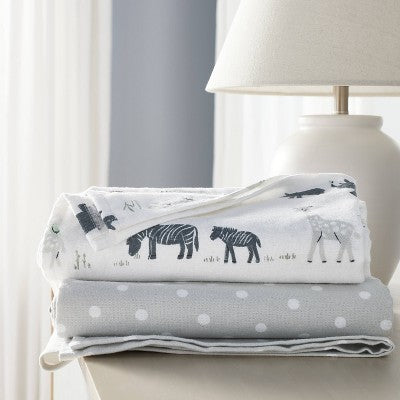  Flannel Blanket Larger Size 2pk - Cloud Island™ Two By Two Animals