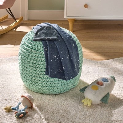  Hospital Muslin Swaddle And Hat Gift Set - 2ct - Blue Stars- Cloud Island™
