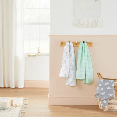  Swaddle Blankets In The Clouds 3pk - Cloud Island™ Joyful Mint