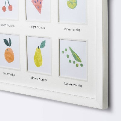  Milestone 4" X 4" Image Opening Picture Frame - White - Cloud Island™