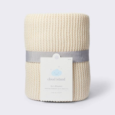  Knit Baby Blanket - Cream - Cloud Island™