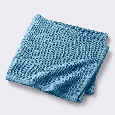  Knit Baby Blanket - Blue - Cloud Island™
