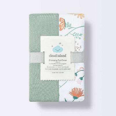  Wipeable Changing Pad Cover - Garden Floral - Cloud Island™