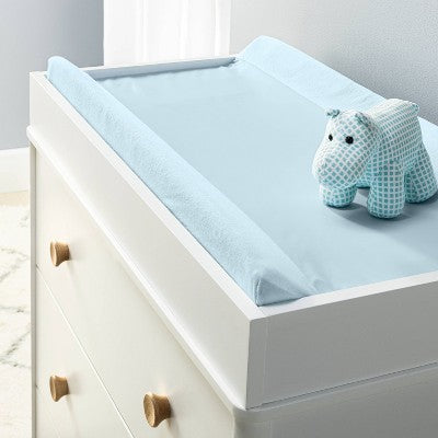  Wipeable Changing Pad Cover - Solid Blue - Cloud Island™
