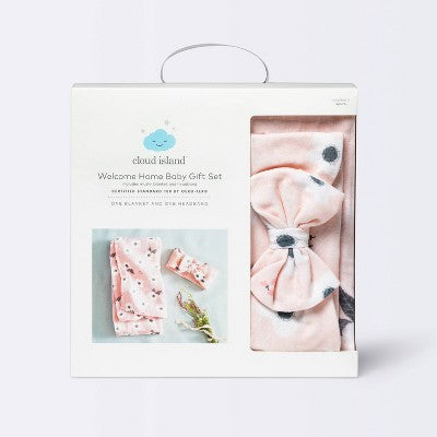  Hospital Gift Set With Headband Spring Floral - Cloud Island™ Pink