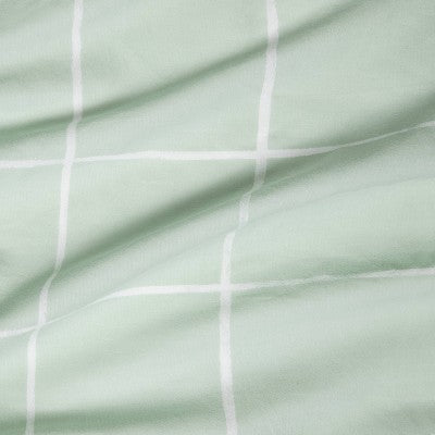  Fitted Crib Sheet - Cloud Island™ Mint Windowpane