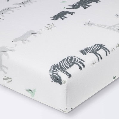  Fitted Crib Sheet - Cloud Island™ Two By Two Animals