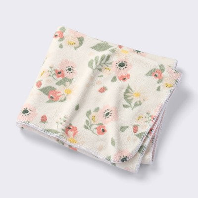  Plush Baby Blanket - Floral - Cloud Island™