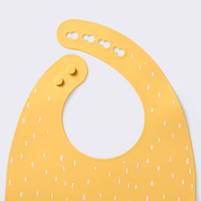  Silicone Bibs - 2pk - Shapes/Yellow - Cloud Island™