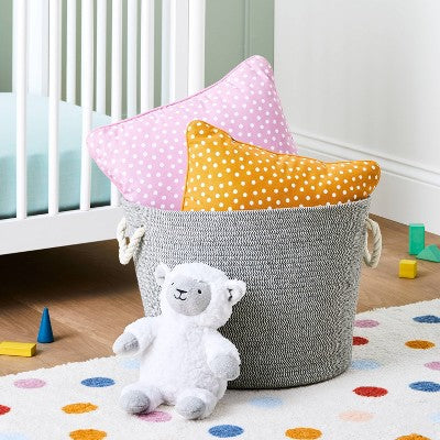  Coiled Rope Storage Bin Large Chevron - Cloud Island™ Gray