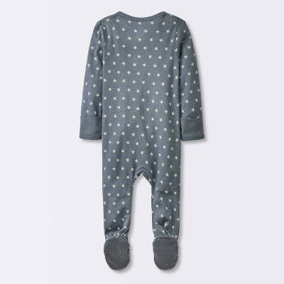  Baby 3pk Cotton Moons Sleep N' Play - Cloud Island™ Gray