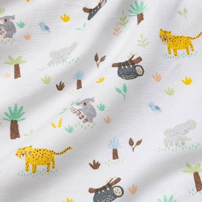  Fitted Crib Sheet Jungle Animals - Cloud Island™