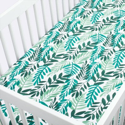  Crib Fitted Sheet - Cloud Island™ Green