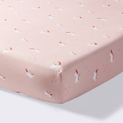  Cotton Fitted Crib Sheet - Unicorn - Cloud Island™