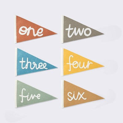  Milestone Felt Pennants - Multi Color - Cloud Island™