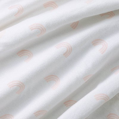  Flannel Fitted Crib Sheet - Rainbow - Cloud Island™
