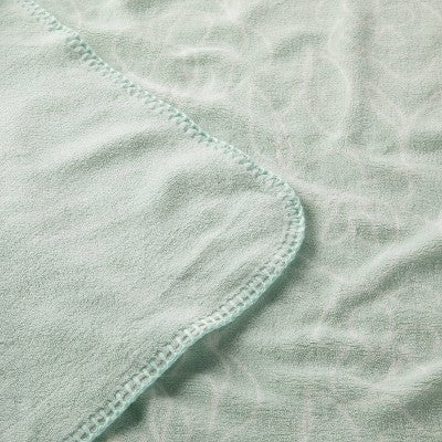  Plush Baby Blanket - Green Line Floral - Cloud Island™
