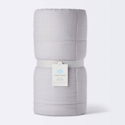  Muslin Quilt Baby And Toddler Blanket - Gray - Cloud Island™