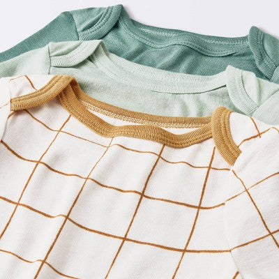  Baby 3pk Modal Bodysuit - Cloud Island™ Mint Green