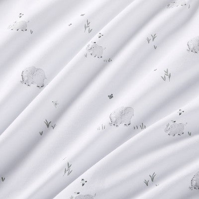  Cotton Fitted Crib Sheet - Elephants - Cloud Island™