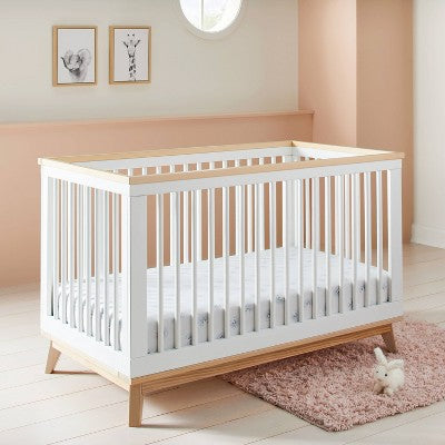  Fitted Jersey Crib Sheet Love To Dream - Rainbows/White - 2pk - Cloud Island™