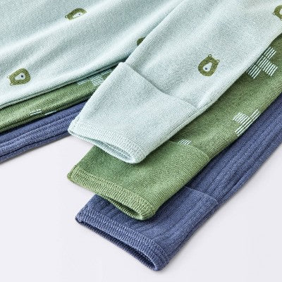  Baby Boys' 3pk Bears Sleep N' Play - Cloud Island™ Blue