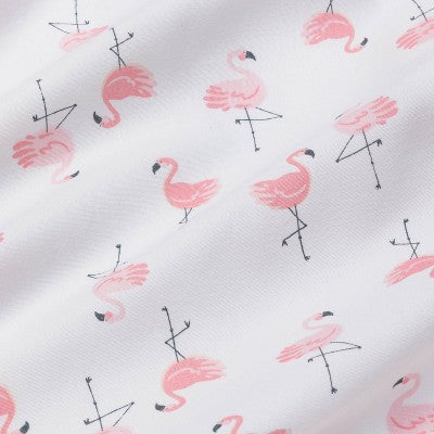  Crib Fitted Sheet Flamingos - Cloud Island™ - Pink/White