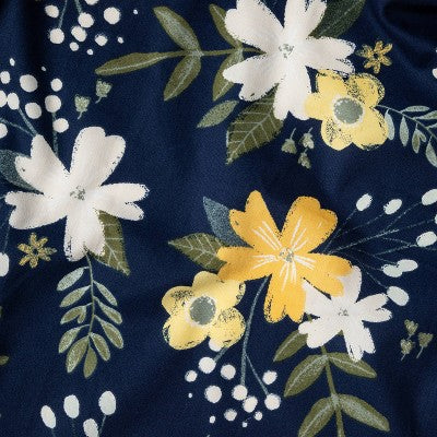  Fitted Crib Sheet Meadow - Cloud Island™ - Navy Floral