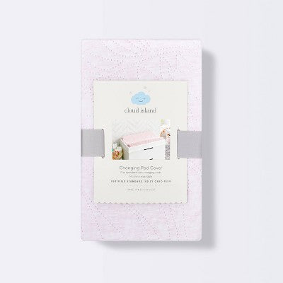  Changing Pad Cover Pink Leaves - Cloud Island™ Pink