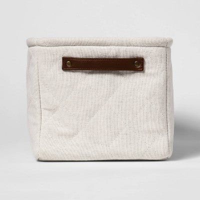 Decorative Basket - Cloud Island™ Large Quilted Bin Off White