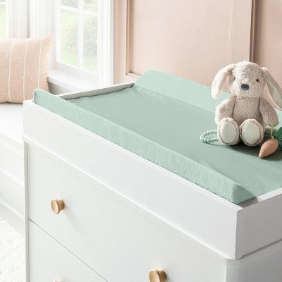  Wipeable Changing Pad Cover - Solid Sage Green - Cloud Island™