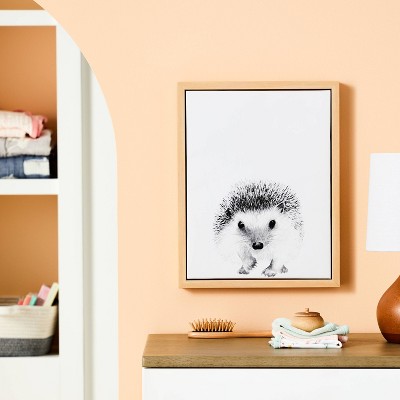  11x14 Framed Canvas Hedgehog - Cloud Island™