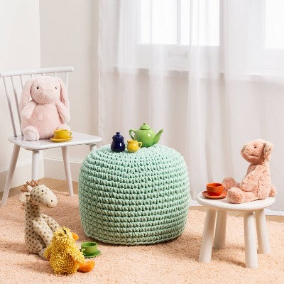  Pouf Ottoman - Cloud Island™ Mint