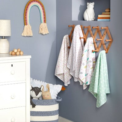  Flannel Baby Blankets Forest Frolic 4pk - Cloud Island™ Pink