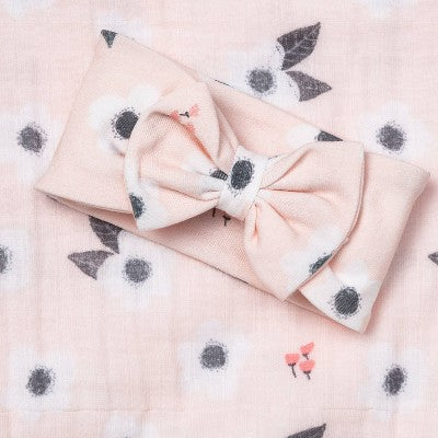  Hospital Gift Set With Headband Spring Floral - Cloud Island™ Pink