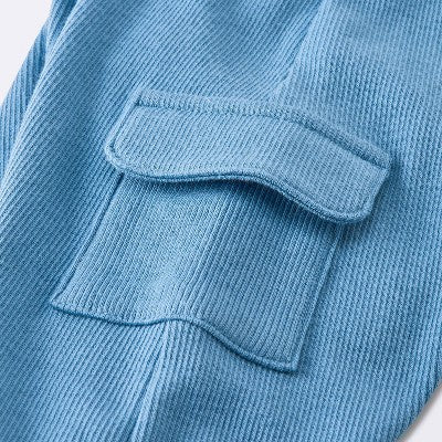  Baby Boys' 2pc Cozy Quarter Zip Top & Bottom Set - Cloud Island™ Blue