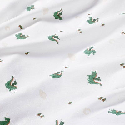  Cotton Fitted Crib Sheet - Dragons - Cloud Island™
