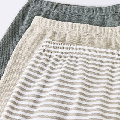  Baby 3pk Cotton Jogger Pants - Cloud Island™ Gray