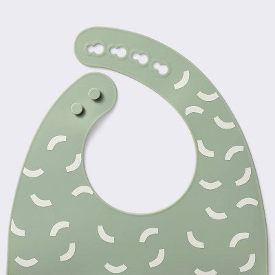  Silicone Bibs - 2pk - Animals/Cresents - Cloud Island™