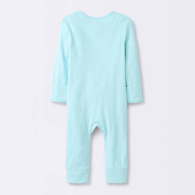  Baby Boys' 2pk Safari Animals Zip Romper - Cloud Island™