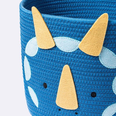  Coiled Rope Medium Round Storage Decorative Basket - Dinosaur - Cloud Island™
