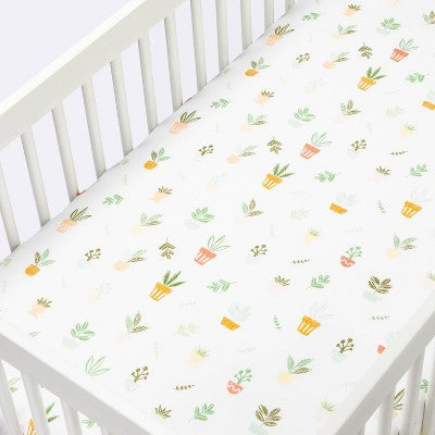  Fitted Crib Sheet Plants - Cloud Island™