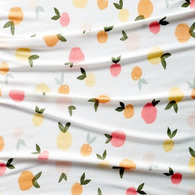  Polyester Rayon Fitted Crib Sheet - Citrus - Cloud Island™