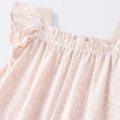  Baby Girls' Floral Modal Jersey Long Legged Romper - Cloud Island™ Pink