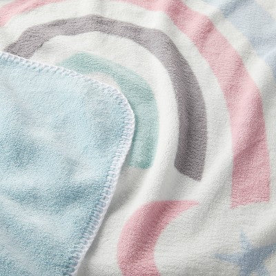  Plush Baby Blanket Rainbow And Stars - Cloud Island™