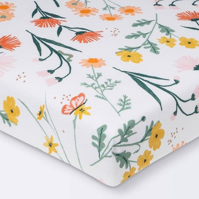  Fitted Crib Sheet - Cloud Island™ Garden Floral
