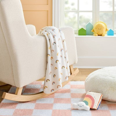  Plush Baby Blanket - Rainbows - Cloud Island™