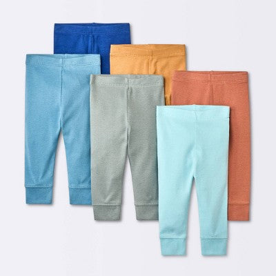  Baby 6pk Basic Pants - Cloud Island™ Orange