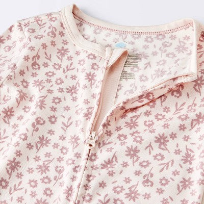  Toddler Girls' Smooth Jersey Snug Fit Union Suit - Cloud Island™ Pink